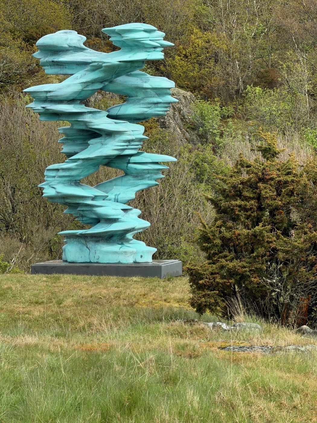 Tony Cragg, Rational Beings — patinated bronze, second viewpoint.